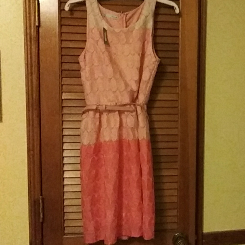 Coral ombre dress